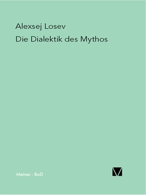 cover image of Die Dialektik des Mythos